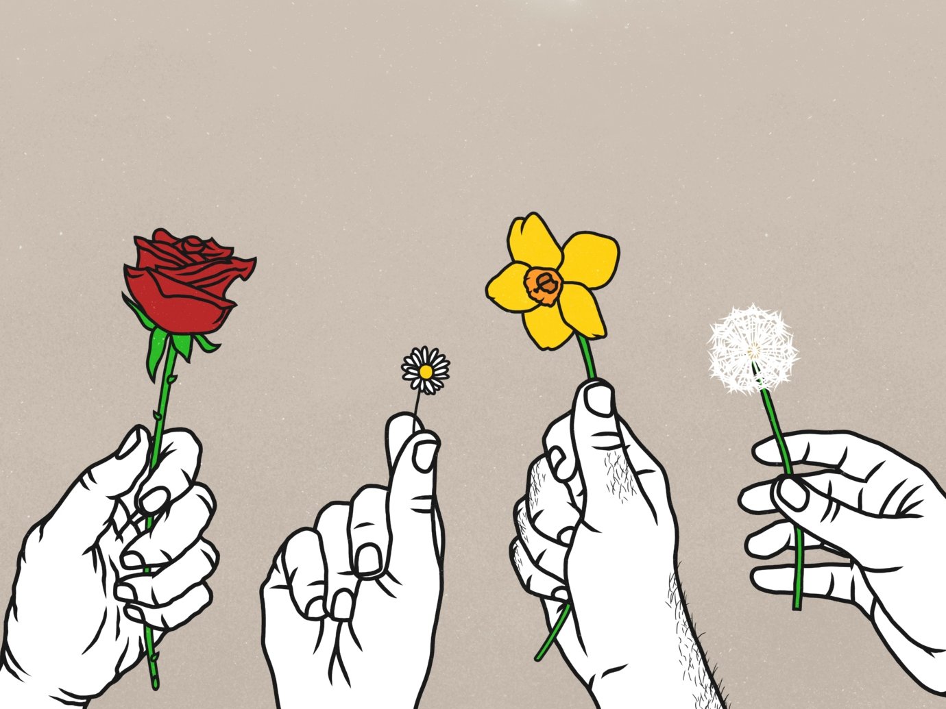 Blumen in den Händen (c) Malte Müller