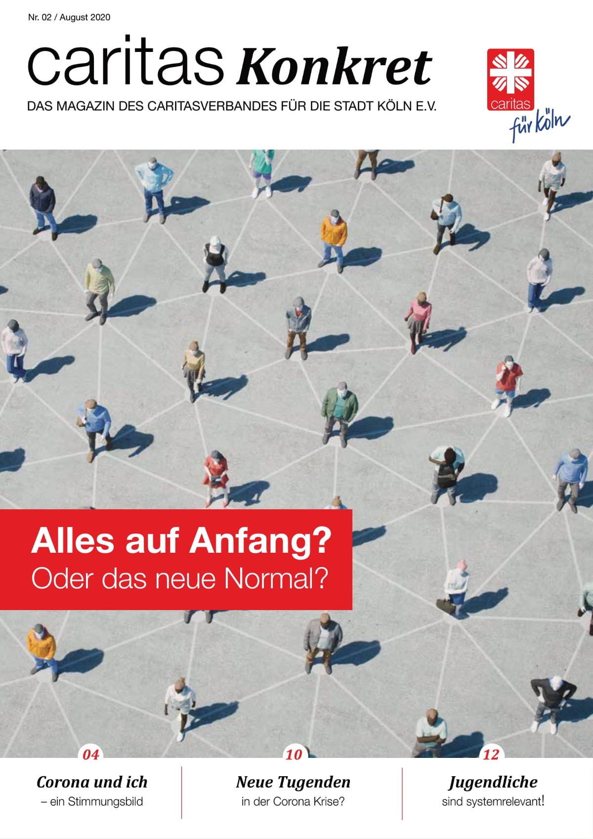 Cover Caritas konkret 2_20-Alles auf Anfang oder das neue Normal (c) pixelheadphoto-digitalskillet@shutterstock.com